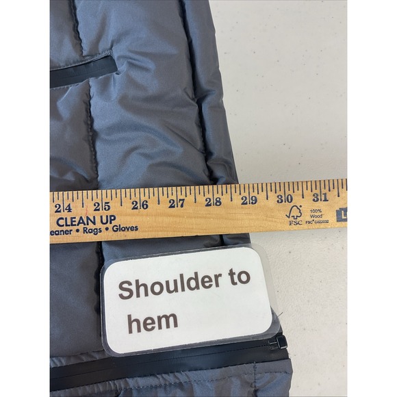 Canada Weather Gear Men's XXL Winter puffer vest color block Grey/ Black - Picture 9 of 10